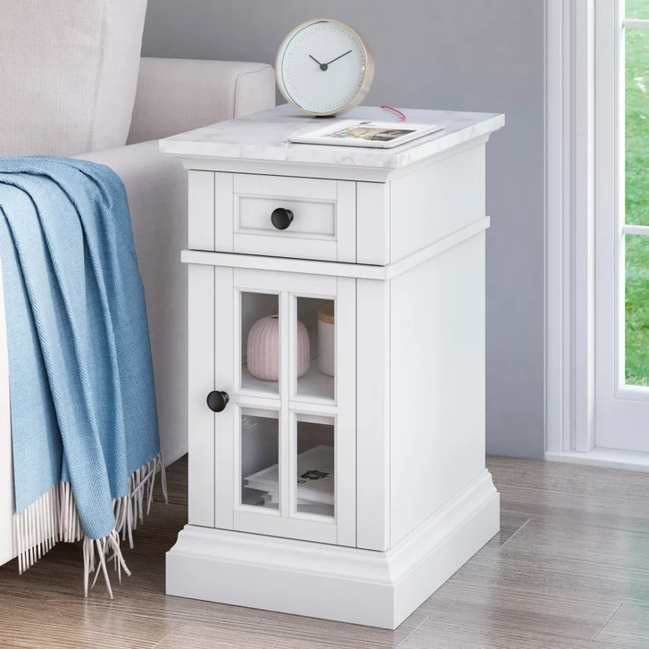 Tresanti Kerrigan chairside table with power and USB charging