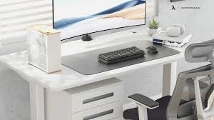 Power Adjustable Height Tech Desk with Wireless Charging