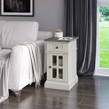 Sloane Chairside Table with Built-In Power Station
